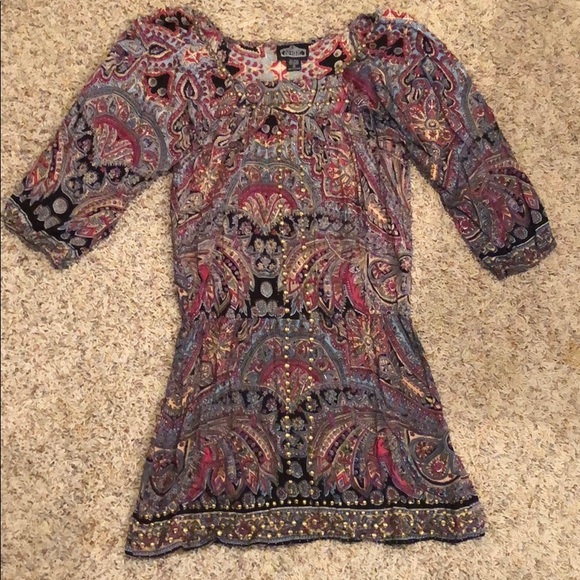 Paisley Angie 3/4 Sleeve Dress - Picture 1 of 5